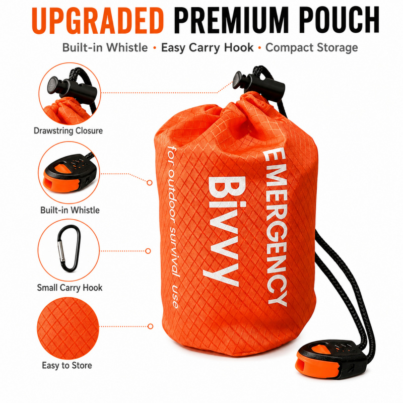 2-pack noodslaapzak, PE alumin - Emergency Whistle Loud recensie en prijs