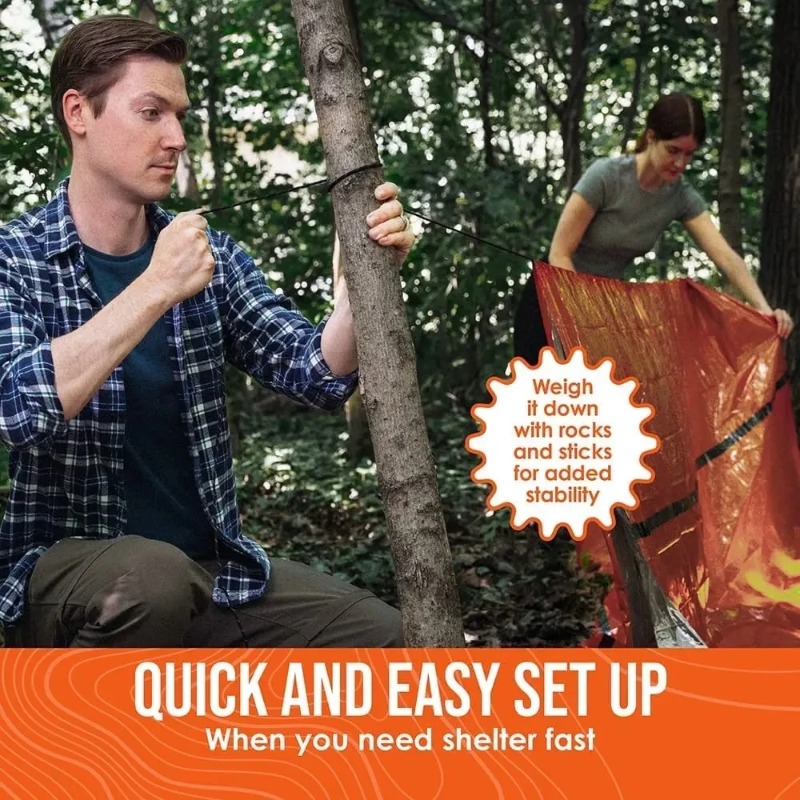 2-persoons noodopvangtent over - Emergency Mylar Tent recensie en prijs