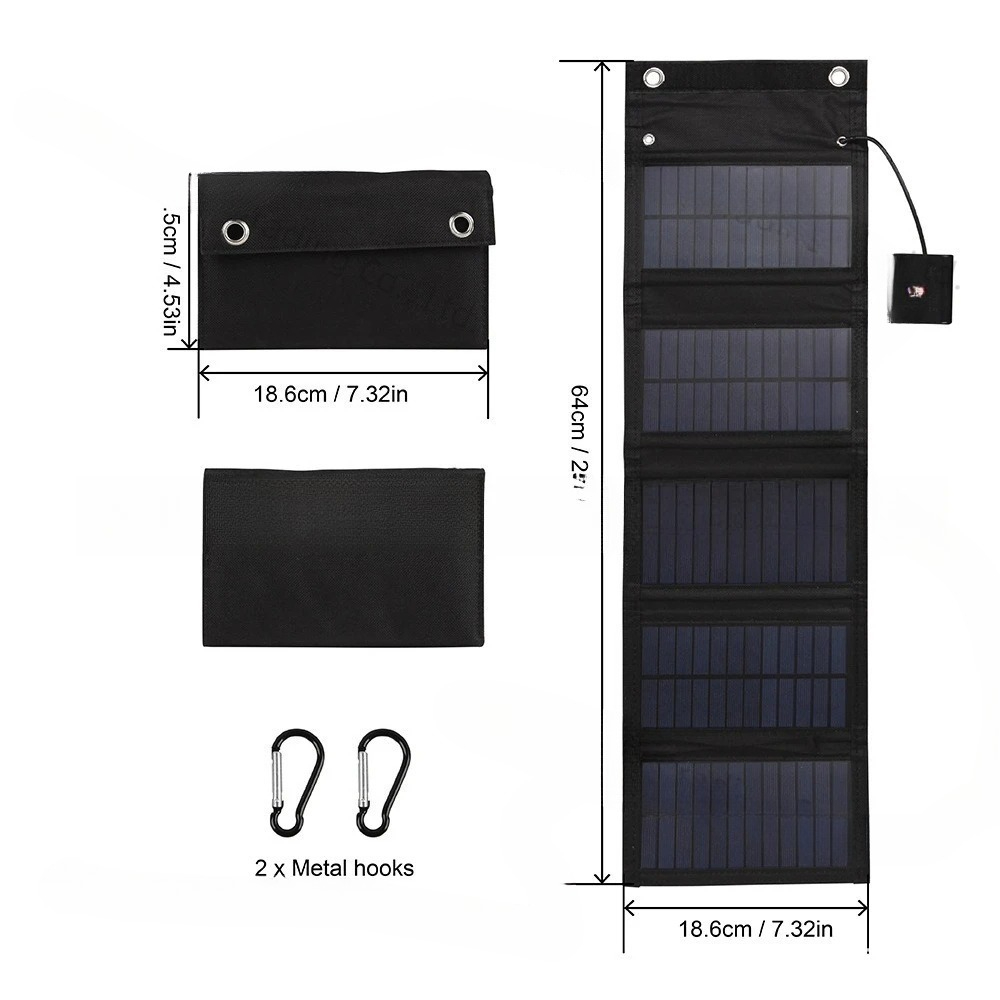 25W 5v opvouwbare tas op zonne - Solar Emergency Charger recensie en prijs