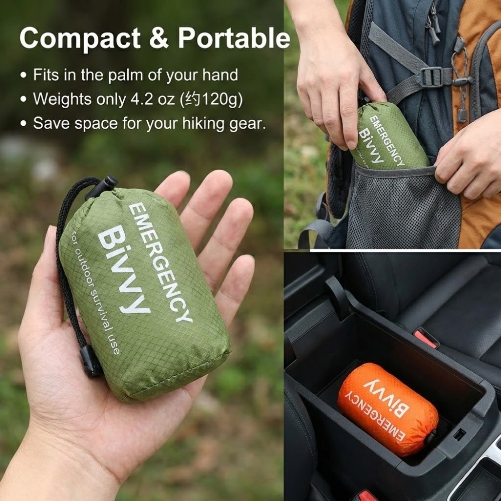 3-delige noodslaapzakkenset me - Bivy Bag Emergency recensie en prijs