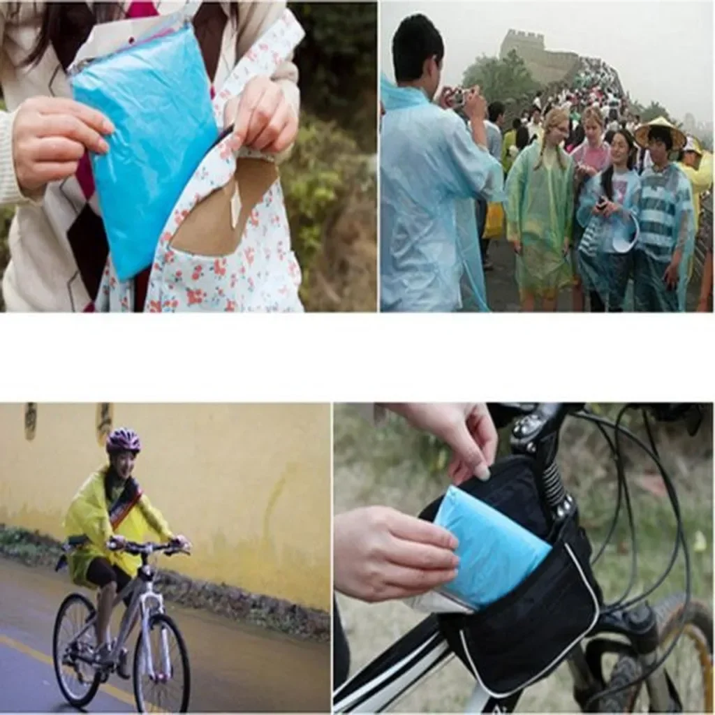 5/10PC Wegwerpregenjas Adultch - Emergency Poncho Rain recensie en prijs
