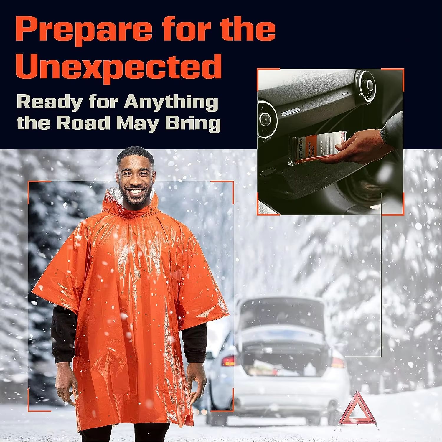 Noodregenponcho Thermische dek - Emergency Poncho Rain recensie en prijs